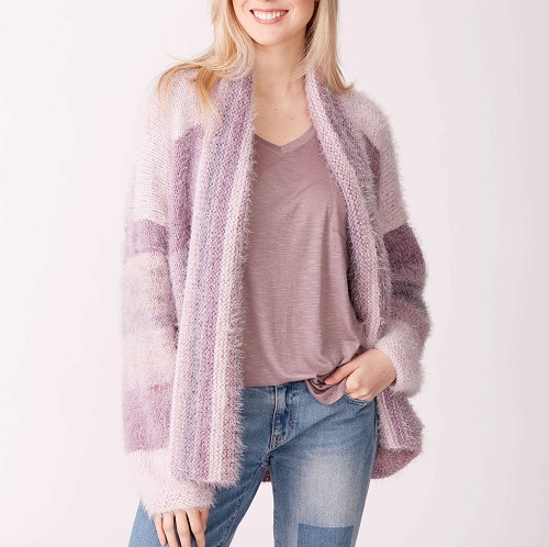 Shawl Collar Knit Cardigan