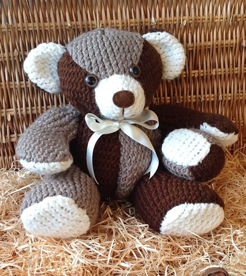 Amazing Loom Knit Teddy Bear Free Patterns
