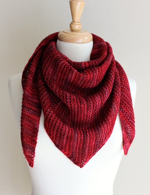 top Triangle Scarf Free Knitting Patterns