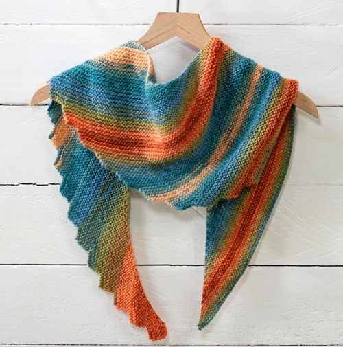 Amazing Triangle Scarf Free Knitting Patterns