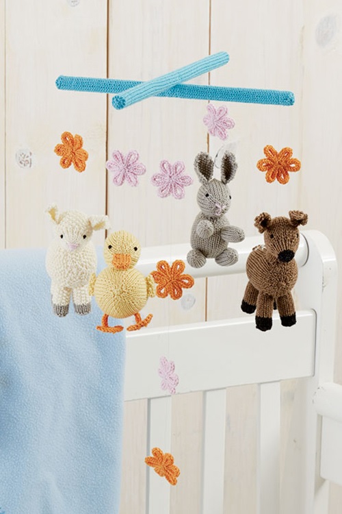 Springtime Baby Mobile Knitting Pattern