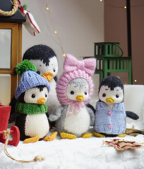 Penguin Pals Knitting Patterns