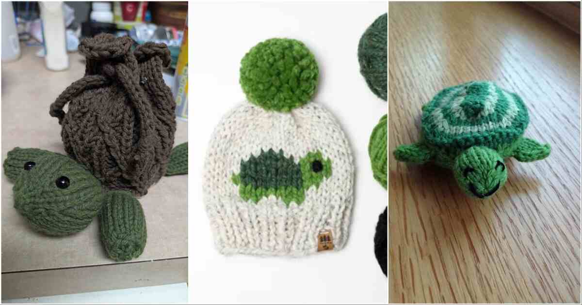6 Unique Turtle Free Knitting Patterns ⋆ Bright Stuffs