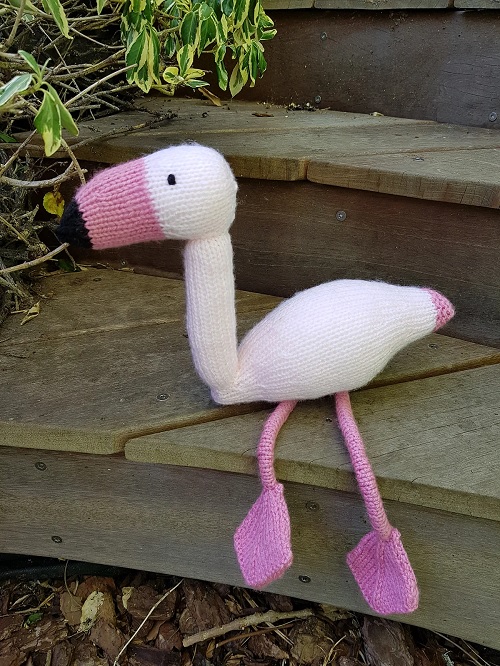 Knitted Flamingo