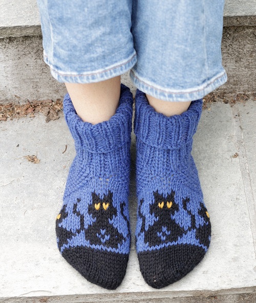 Bewitched Cat Socks