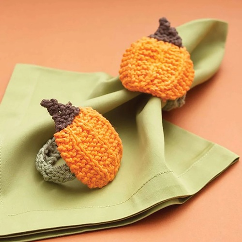 Pumpkin Napkin Rings Pattern