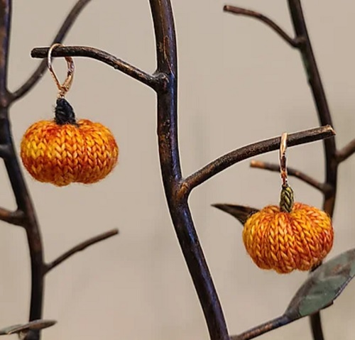 Pumpkin Earrings