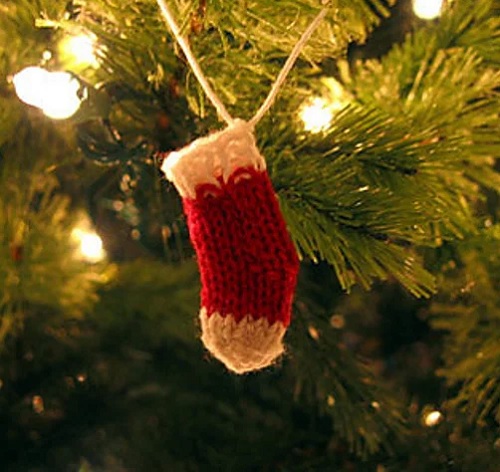 Mini Christmas Stocking Ornament